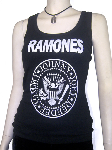 CAMISETA RAMONES LOGO NEGRA